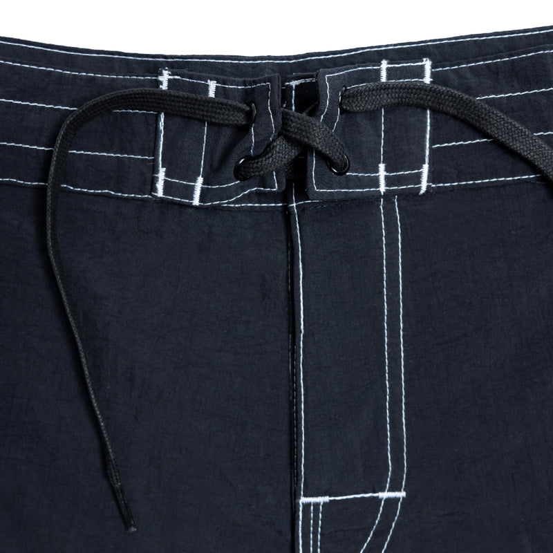 Zig Zag P Square Boardshort - Black