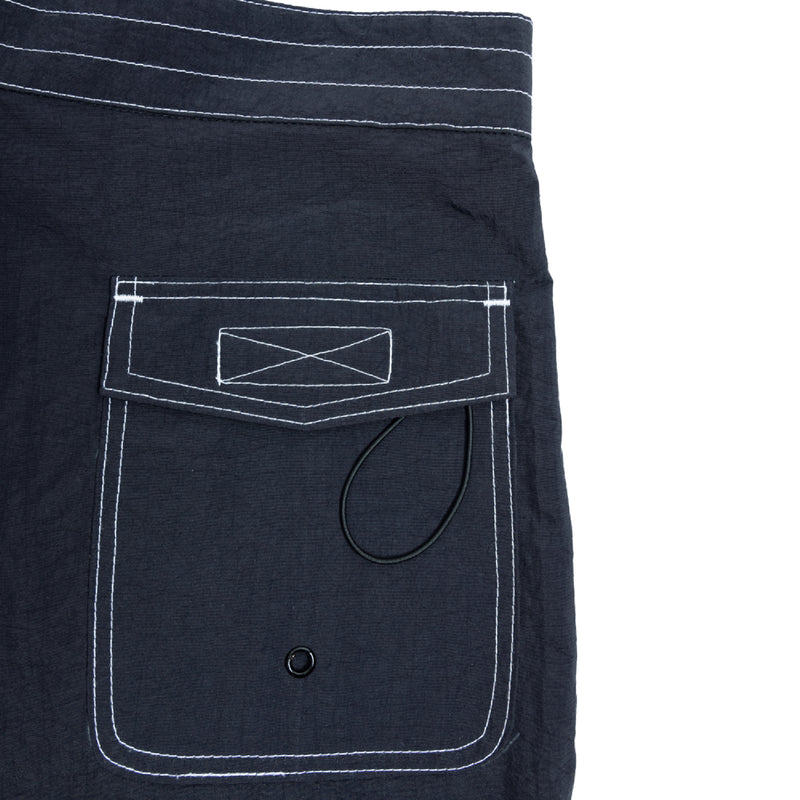 Zig Zag P Square Boardshort - Black