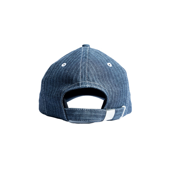OG Logo 6 Panel Herringbone Hat - Blue Denim