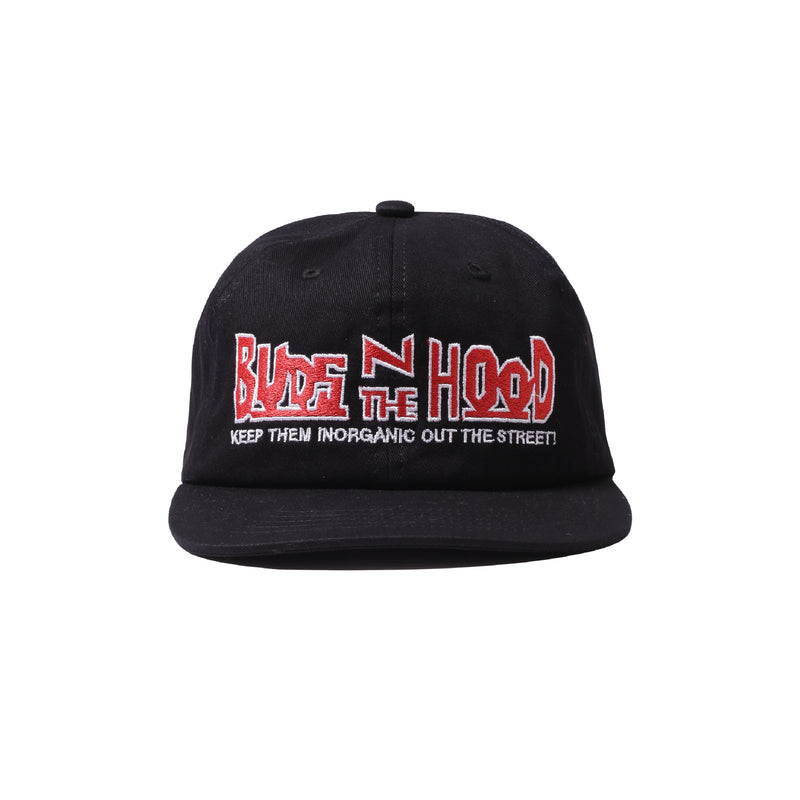 Buds In The Hood 6 Panel Cap - Black