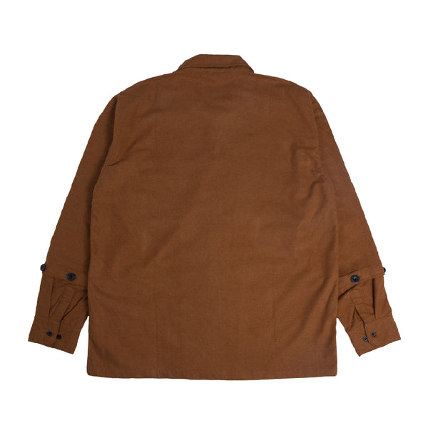 Sigma Zip Flannel Shirt - Brown