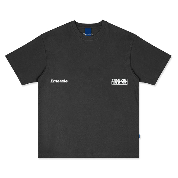 Emerale x Televisi Star T-shirt - Charcoal
