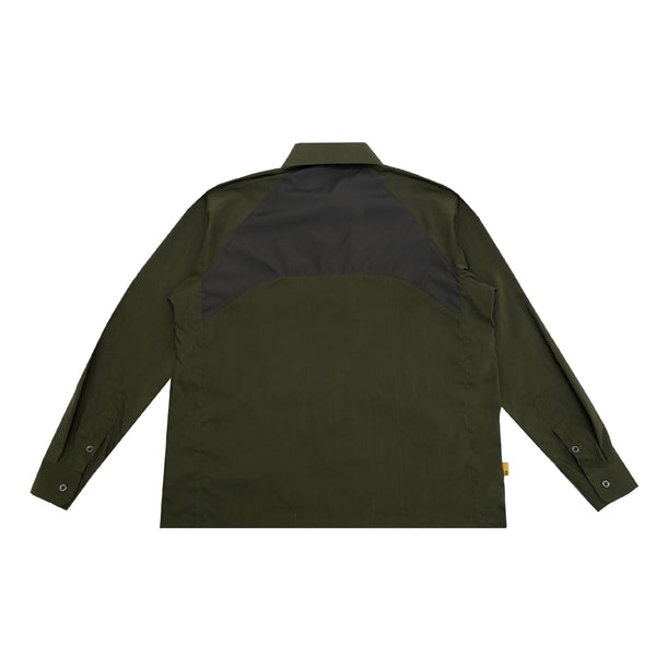 Stable Longsleeve Button Up - Olive