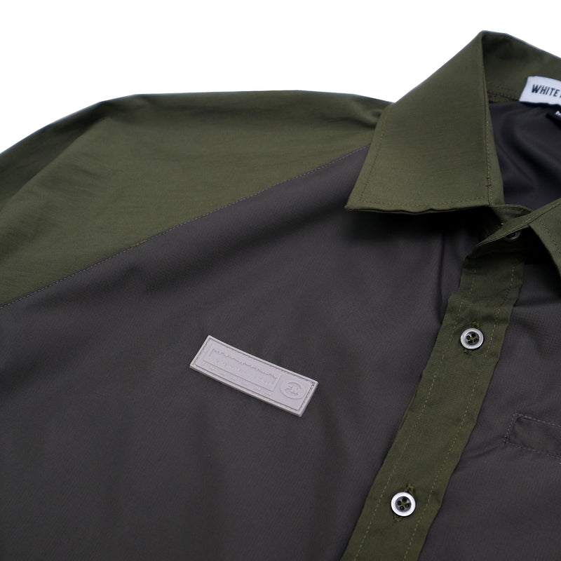 Stable Longsleeve Button Up - Olive