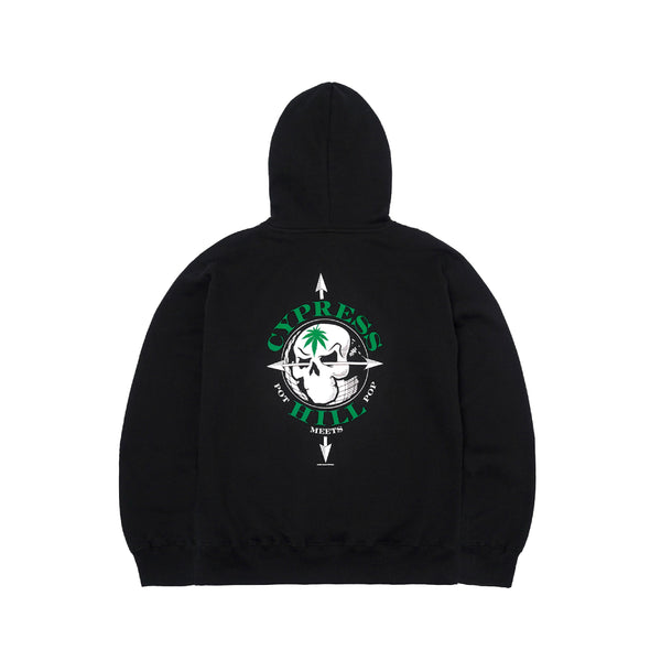 Pot Meets Pop x Cypress Hill - Skull & Compass Hoodie Black