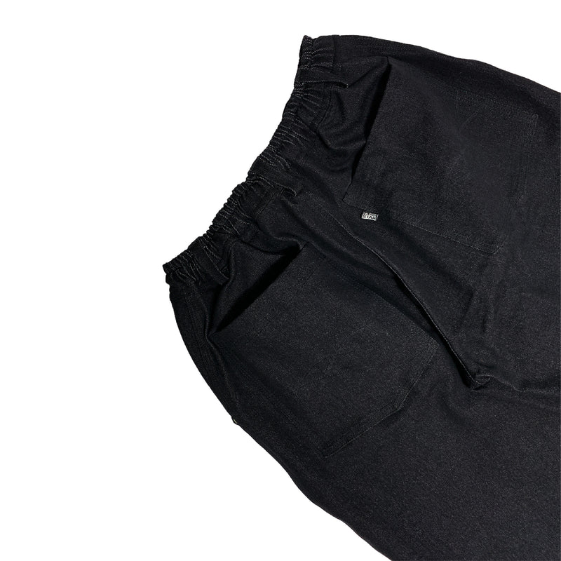 3Vx White Short Denim - Black