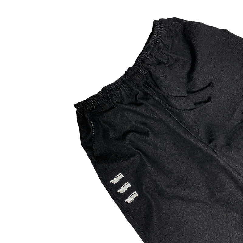 3Vx White Short Denim - Black