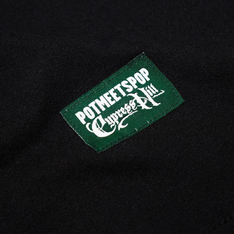 Pot Meets Pop x Cypress Hill - Skull & Compass T-shirt Black