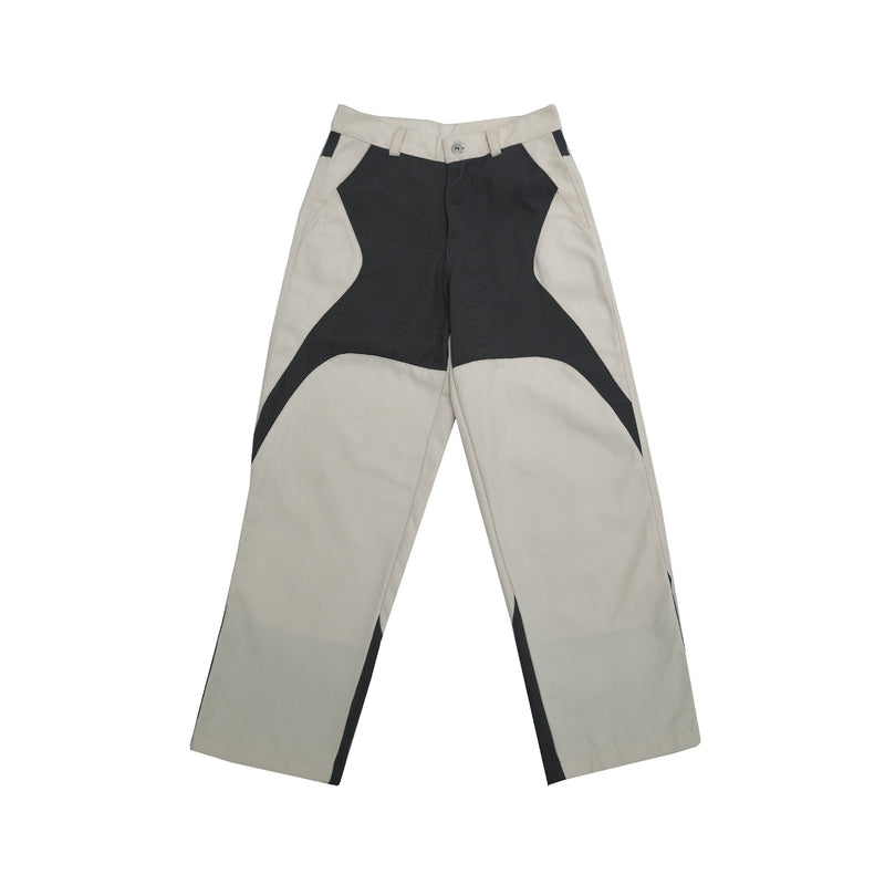 Grille Canvas Pants - Eggshell