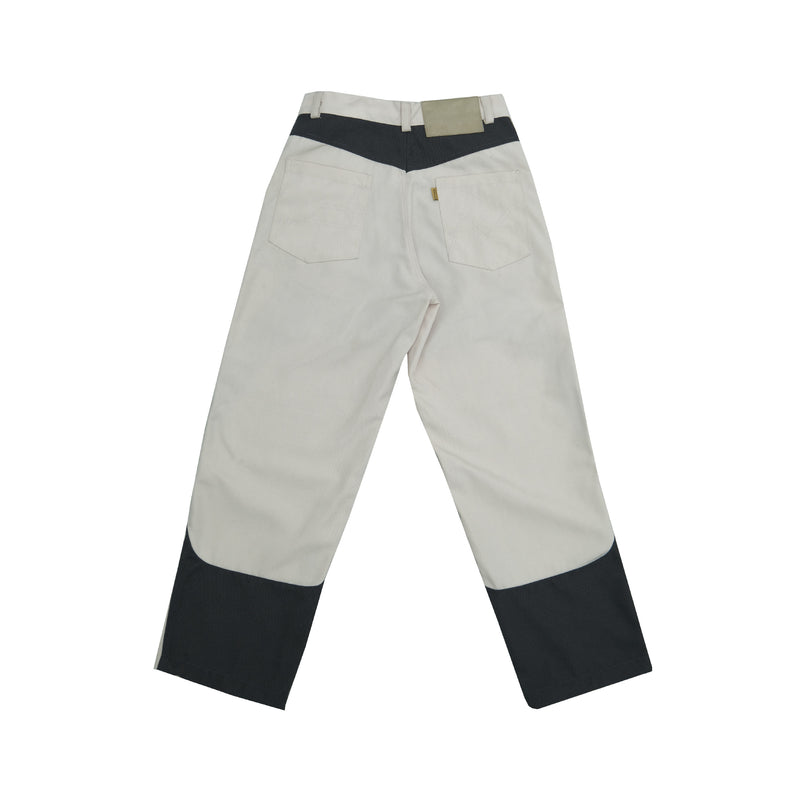 Grille Canvas Pants - Eggshell