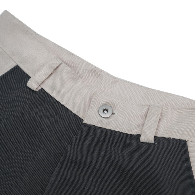 Grille Canvas Pants - Eggshell