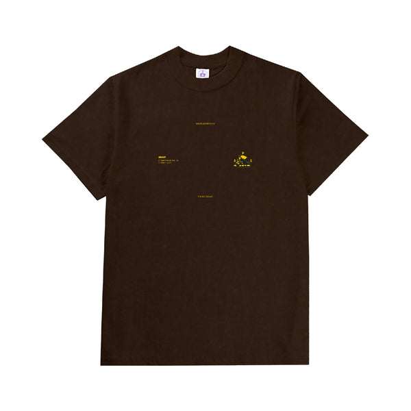 Tidal T-shirt - Dark Brown Washed