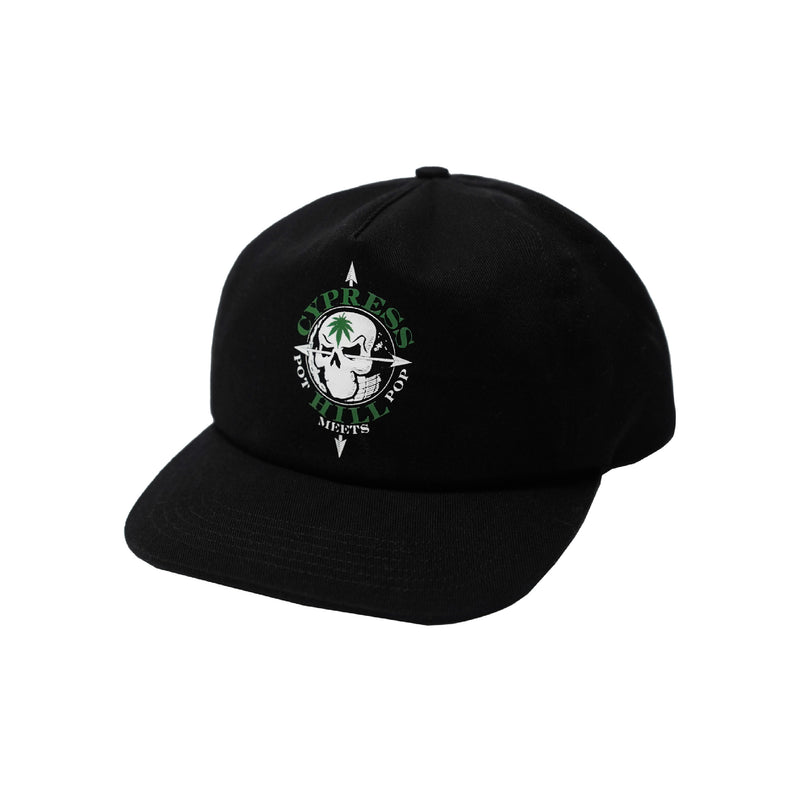Pot Meets Pop x Cypress Hill - Skull & Compass Ball Cap Black
