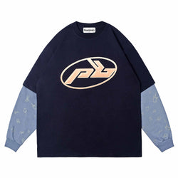 Ave Angel T-shirt LS - Dark Blue