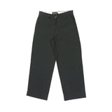 Basic Loose Herringbone Pants - Black