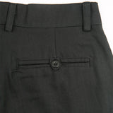 Basic Loose Herringbone Pants - Black