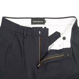 Tailored Double Pleated Pants - Navy