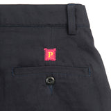 16" Zig Zag P Double Pleated Shorts - Navy