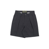 19" Zig Zag P Double Pleated Shorts - Navy