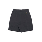 19" Zig Zag P Double Pleated Shorts - Navy