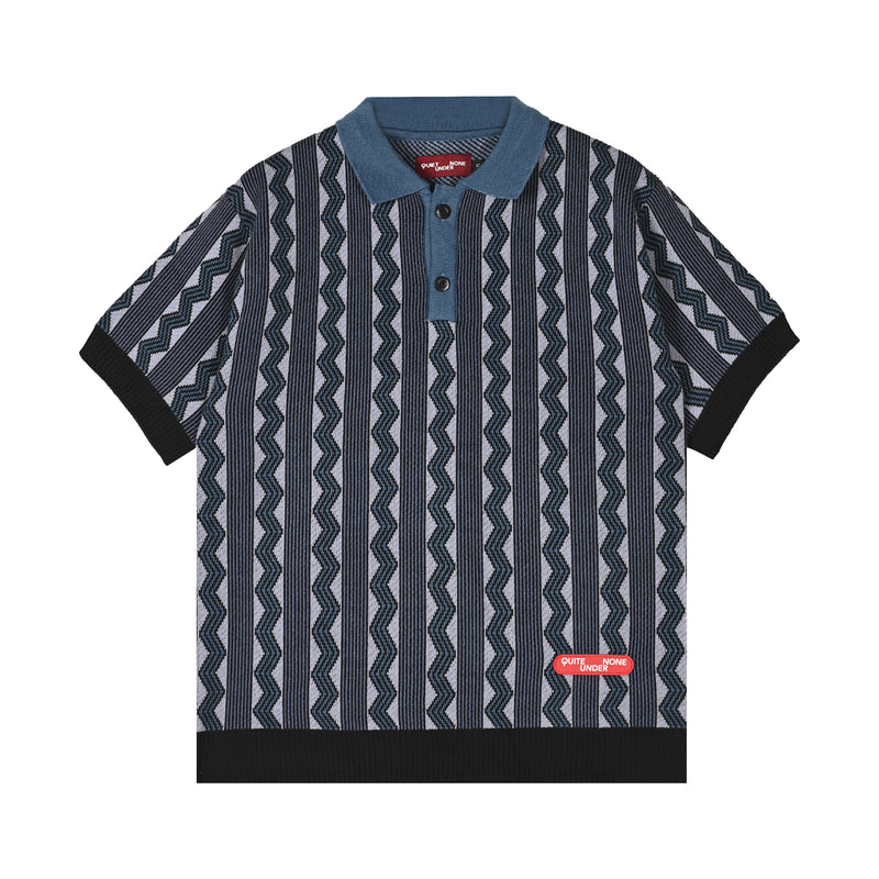 Zach Polo Knit - Navy