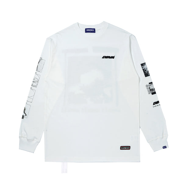 Mosaic LS T-shirt - Off White