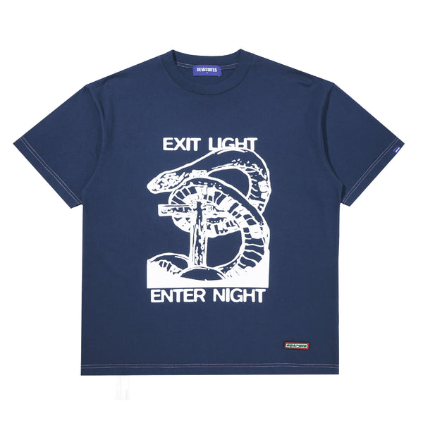 Prayer T-shirt - Overdyed Indigo Blue