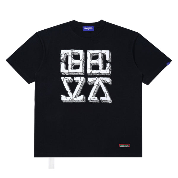Cracked T-shirt - Black