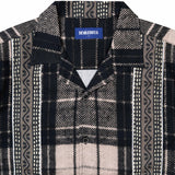Ikat Ls Linen Shirt - Black