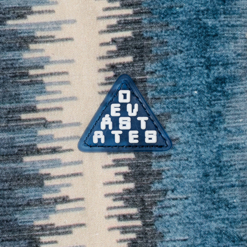 Ikat Printed Easy Pants - Blue