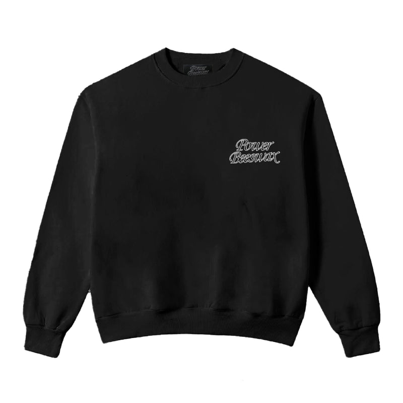 Power Beeswax Core Logo Crewneck - Black