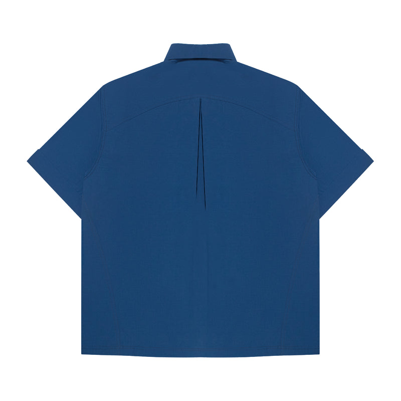SS Curvy Shirt - Aqua