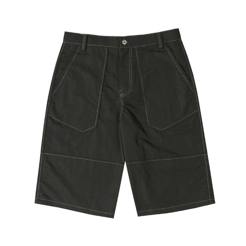 3/4 Wide Shorts - Dark Green