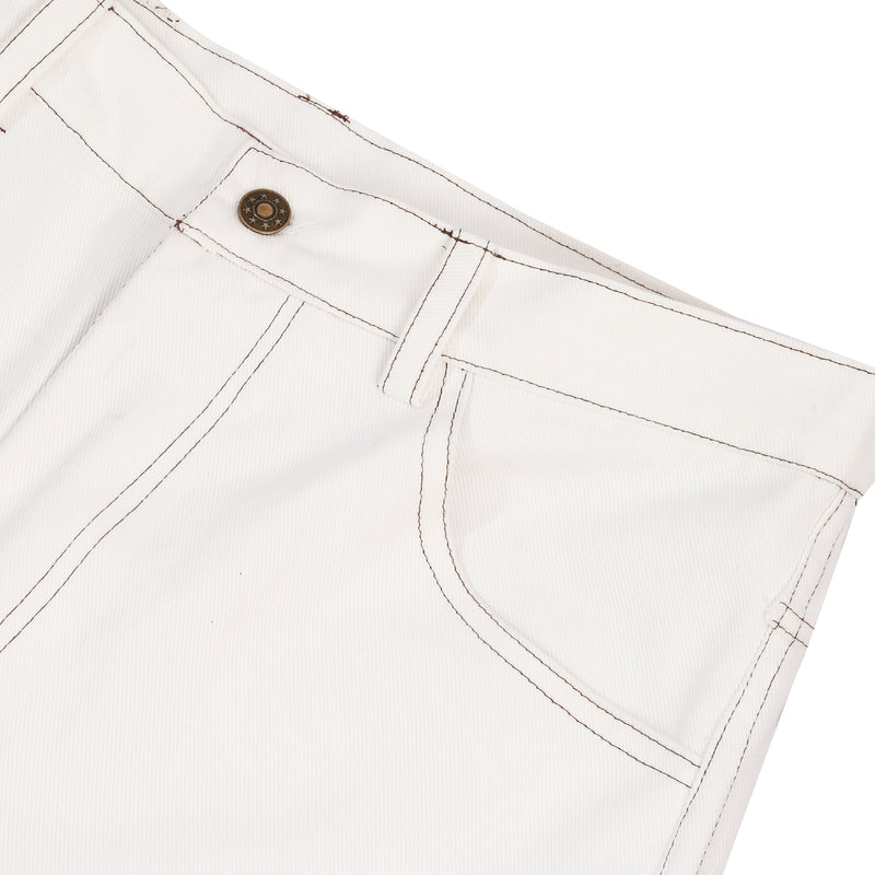 Peak Denim Pants - White