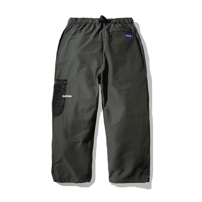 Mesh Pocket Pants - Olive Green