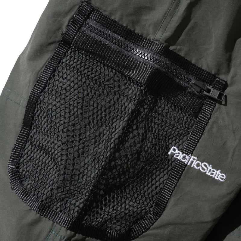 Mesh Pocket Pants - Olive Green