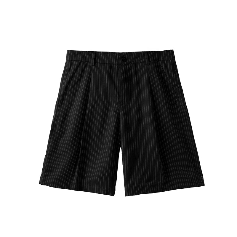 Stripe Short Pants - Black