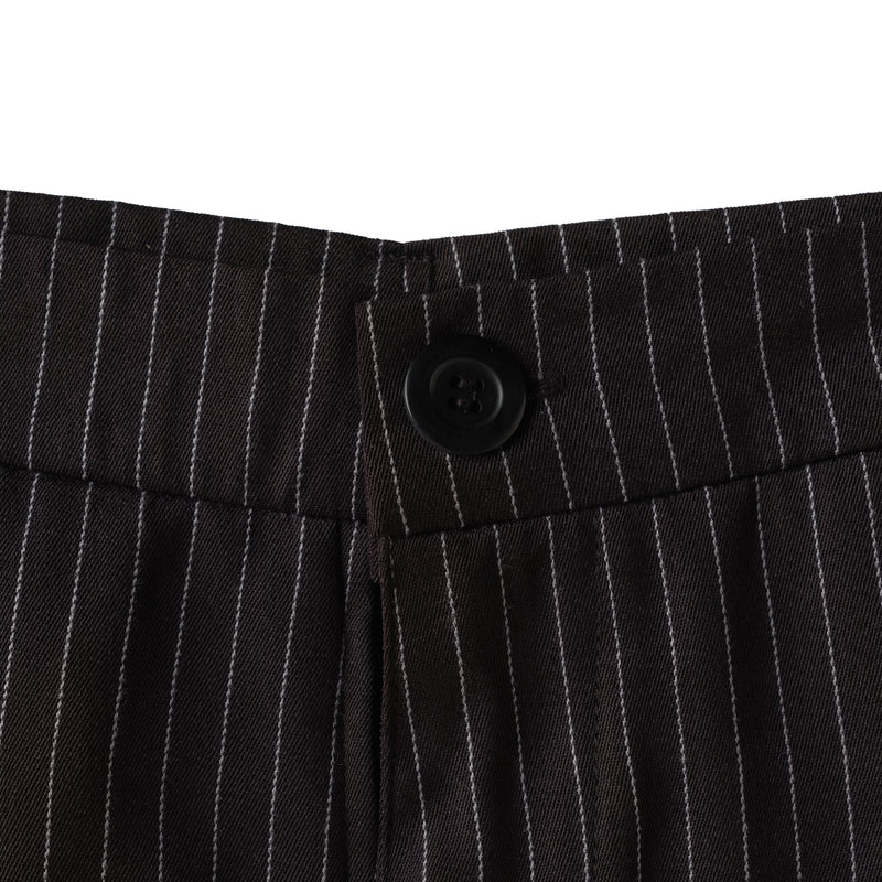 Stripe Short Pants - Black