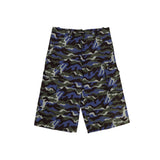 Commander Blue Camo Cargo Jorts - Blue Camouflage