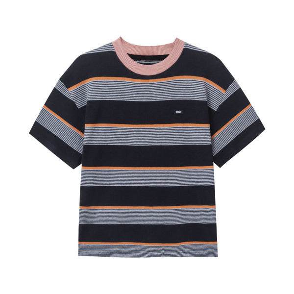 Waffle Striped Oversized - Black