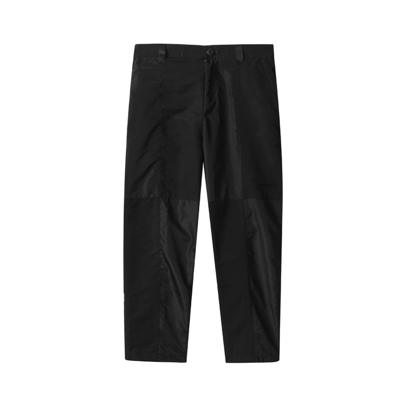 Patchwork Nylon Pants - Black