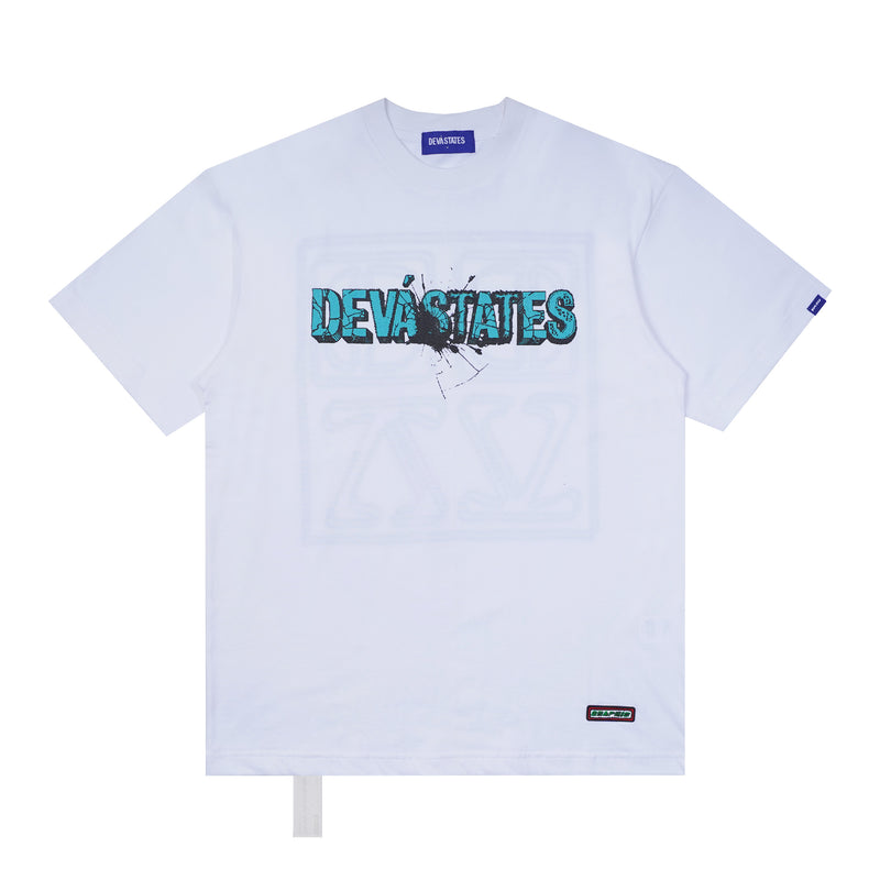Cracked Logo - White