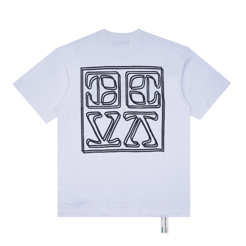 Cracked Logo - White