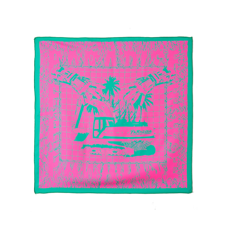 Exploited Scarf Bandana - Green And Pink