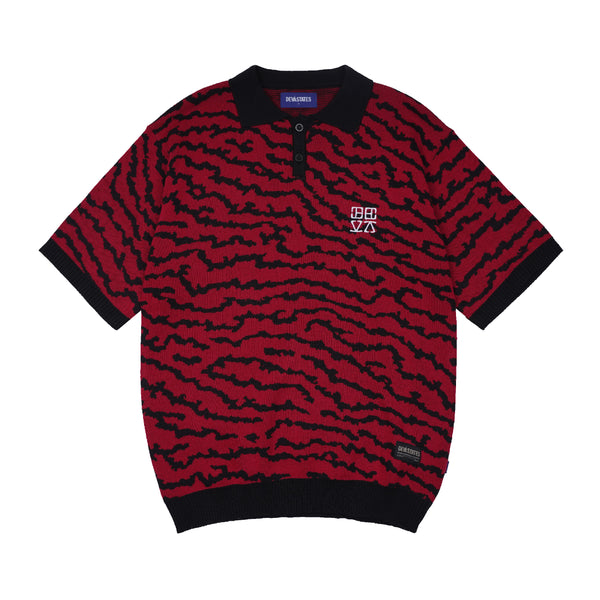 Mayhem Polo Knit  - Red