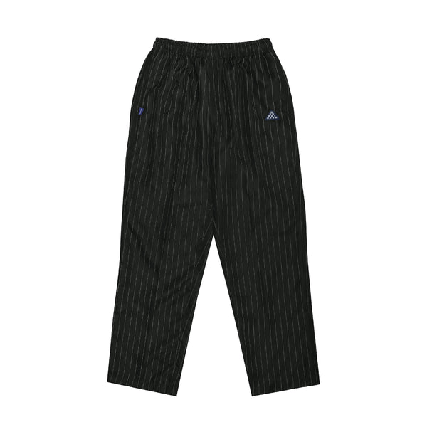 Pinstripe Easy Pants - Black