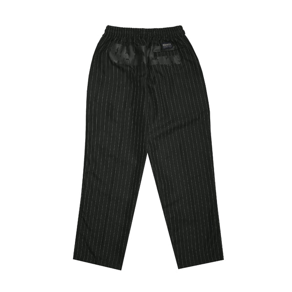 Pinstripe Easy Pants - Black