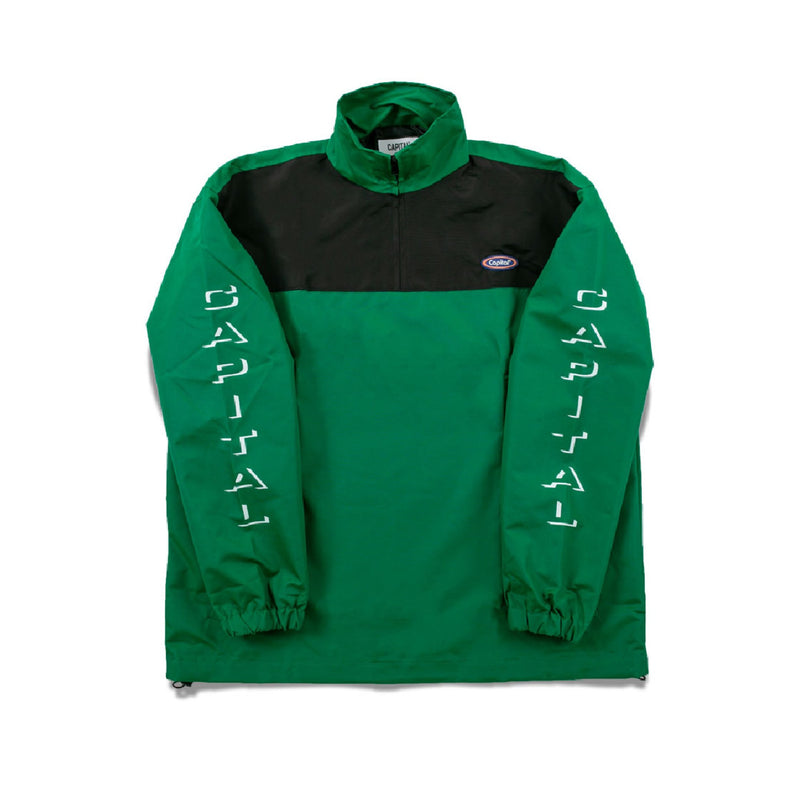Half Zip - Black/Green
