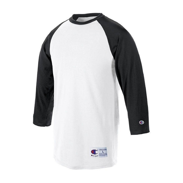 Tagless Raglan Baseball - White/Black