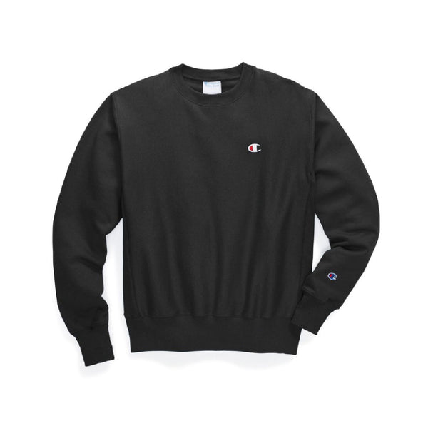 Gf70 Reverse Weave Crew - Black